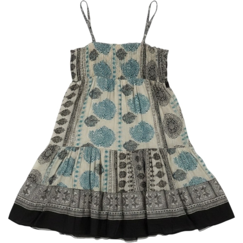 True Vintage Y2K Wet Seal NWT Boho Tiered Mini Dress Smocked Deadstock Size XL
